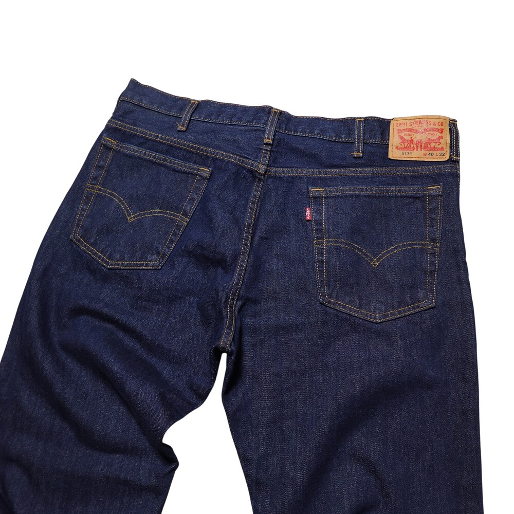 Levis 517 Jeans Mens 40x32 Blue Slim Boot Cut Dark Wash Denim Casual Pants